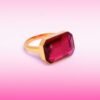 Regency Statement Ring in Ruby Red